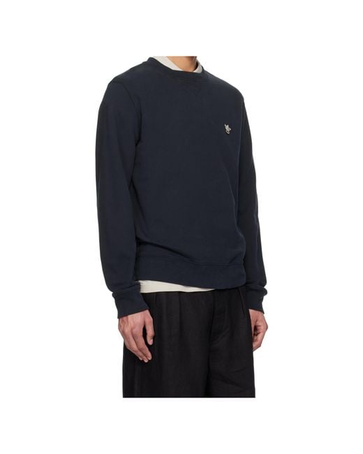Maison Kitsuné Blue Barista Pullover for men