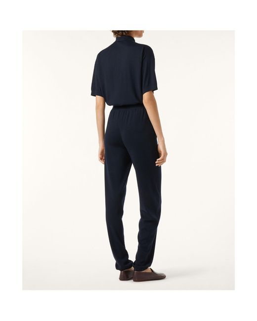 Loro Piana Blue Wool Blend Casual Pants