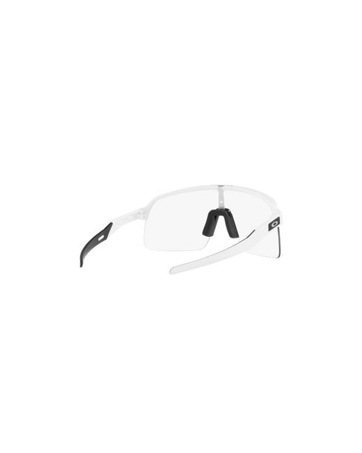 Oakley White Sutro Lite Shield Sunglasses for men