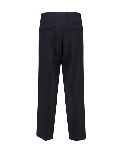 sunflower Blue Straight-Leg Tailored Trousers for men