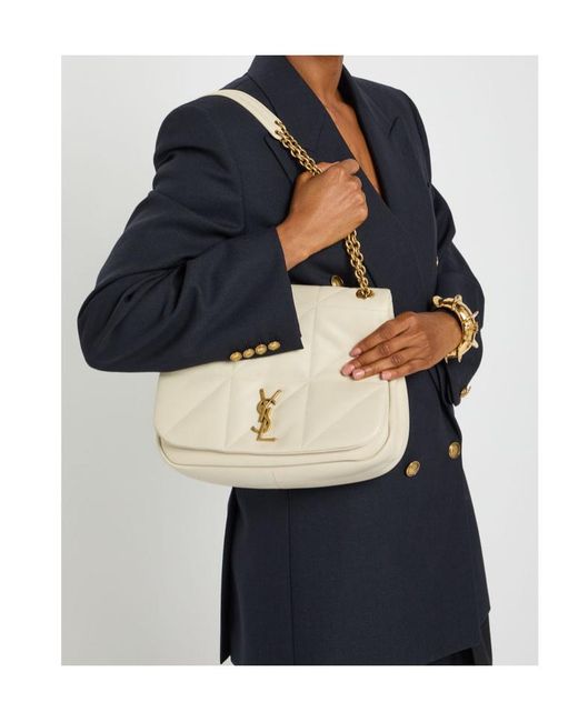 Saint Laurent Natural Jamie 4.3 Medium Leather Shoulder Bag