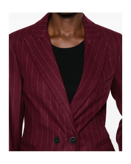 Forte_forte Red Long-Sleeved Suit Jacket