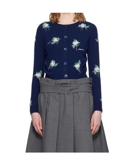 ShuShu/Tong Blue Long-Sleeved Cardigan