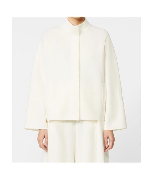 Max Mara White High-Neck Sweater