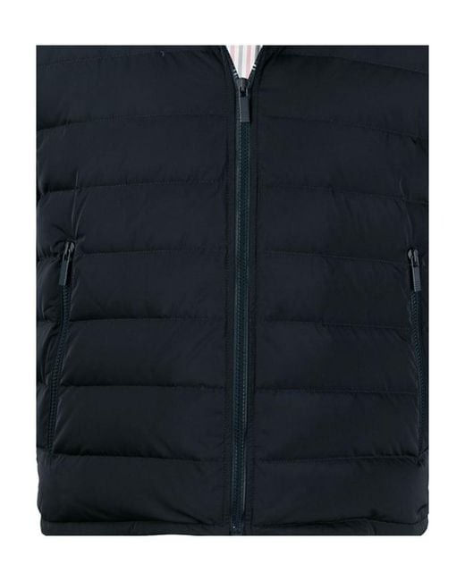 Thom Browne Blue 4-Bar Padded Jacket for men