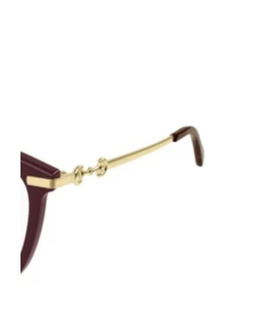 Gucci White Eyewear Round Frame Glasses