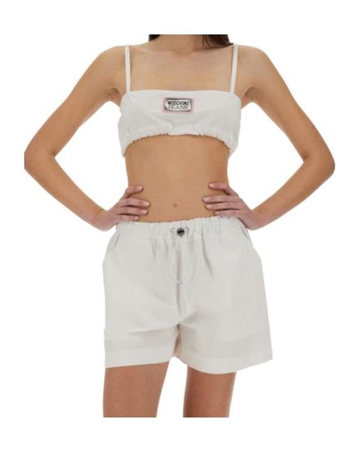 Moschino White Short Sling