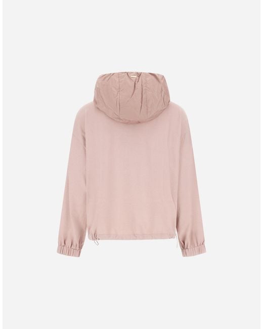 Herno Pink Zip-Up Relaxed Fit Jacket
