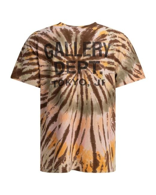 GALLERY DEPT. Natural Tie-Dye Logo T-Shirt for men