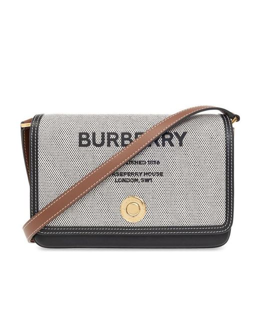 Burberry Gray Horseferry Print Penny Crossbody Bag