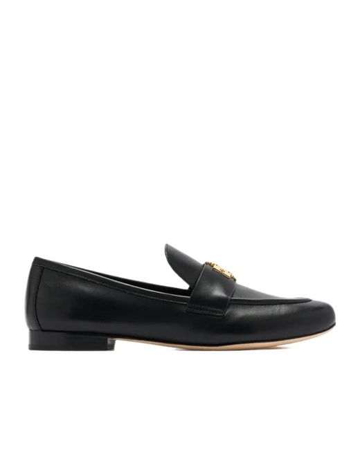Tory Burch Black Round-Toe Loafers