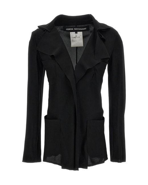 Junya Watanabe Black Long-Sleeved Casual Jacket