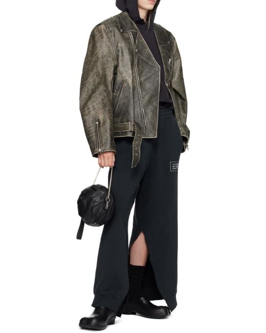 MM6 by Maison Margiela Black Cotton Hoodie