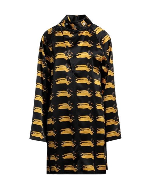 Burberry Black Satin Shirt Dress