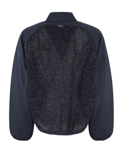 Fabiana Filippi Blue Long-Sleeve Casual Jacket