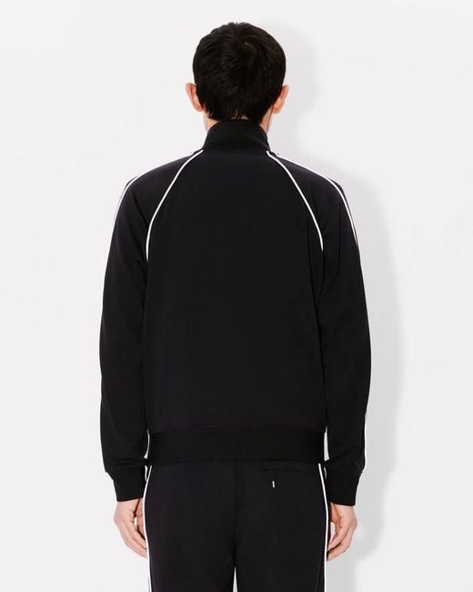 KENZO Blue Boke Flower Zipped Sweatshirt for men