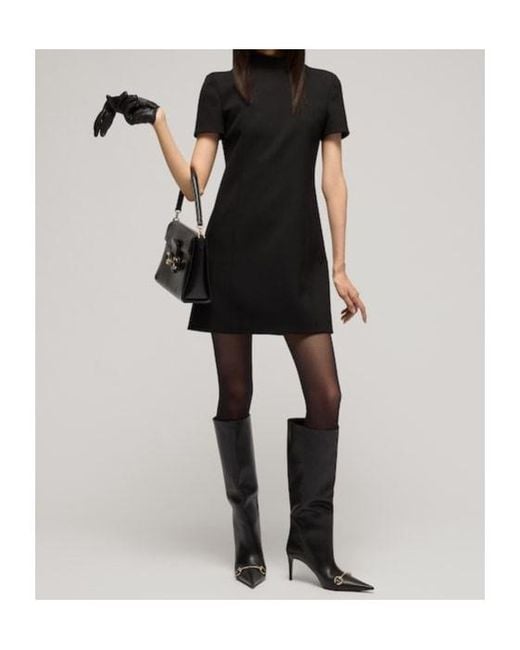 Gucci Black Fine Silk Faille Dress