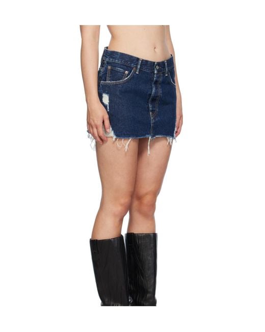 Acne Blue Denim Skirt