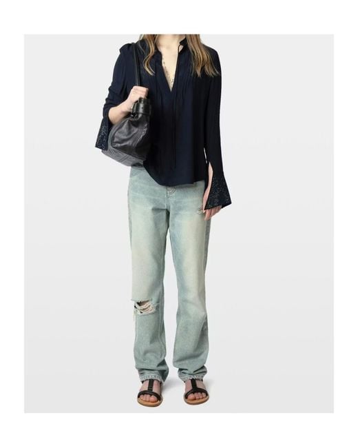 Zadig & Voltaire Blue Taika Shirt