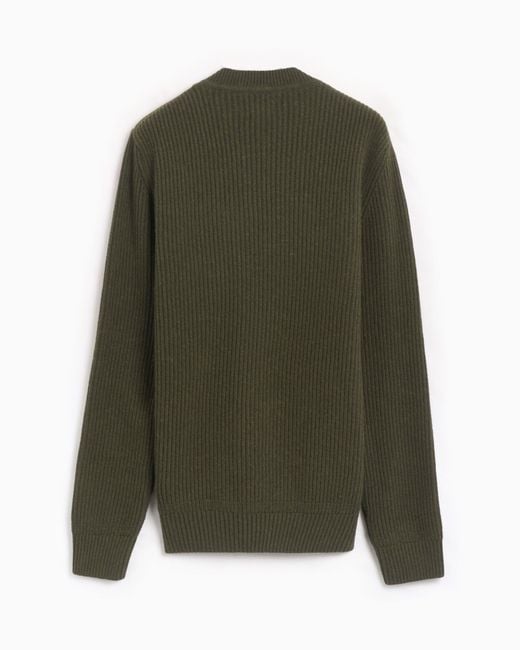 Barbour Green Long Sleeve Sweater for men