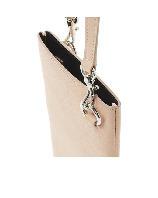 Jil Sander White Logo Shoulder Bag