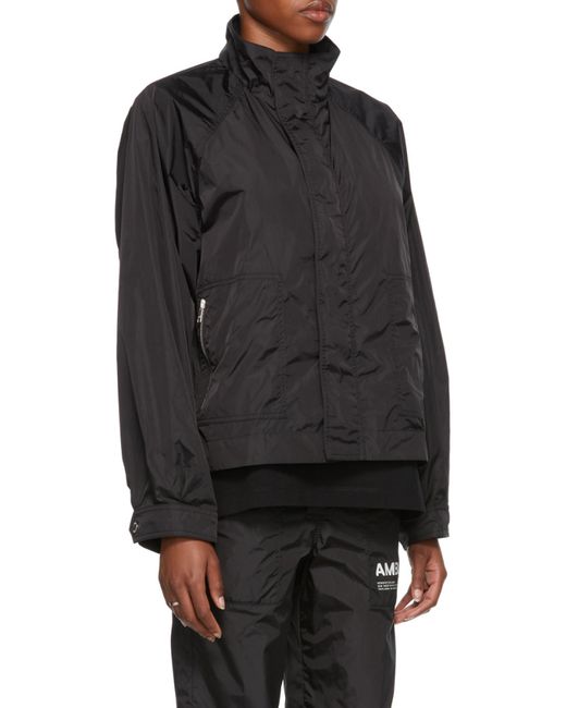 Ambush Black Logo-Print Hooded Jacket
