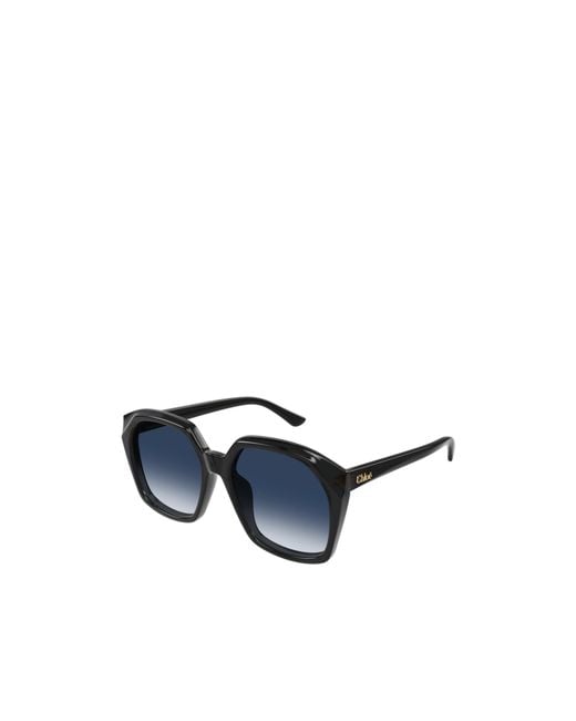Chloé Blue Chloé Eyewear Salome Oversized Frame Sunglasses