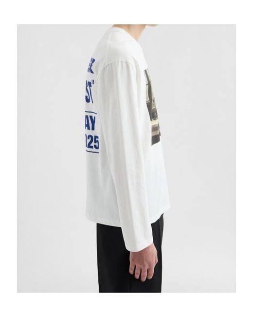 Jil Sander White Cotton Crew-Neck T-Shirt for men