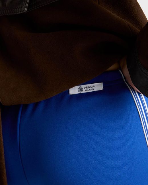 Prada Blue Fleece Leggings
