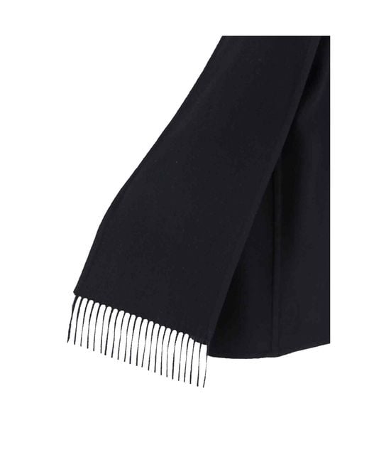 Balenciaga Black Scarf Detailed Coat
