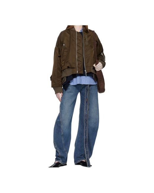 Sacai Brown Pilot Casual Jacket