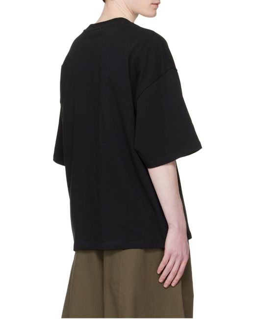 Entire studios Black Oversized Boxy T-Shirt