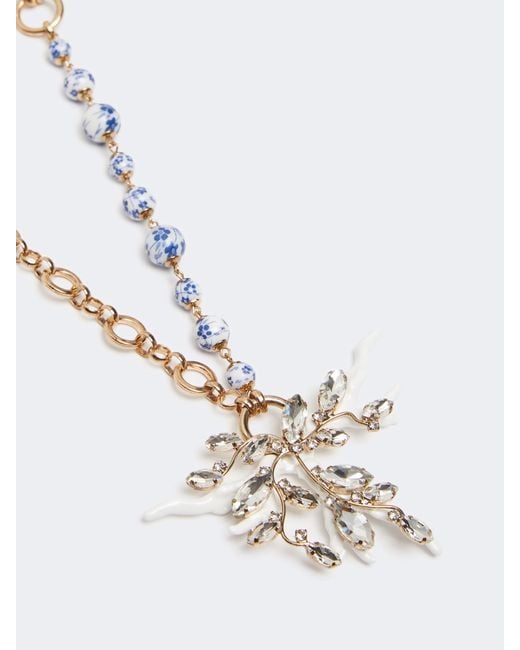 Weekend by Maxmara White Wkastadio Chain Necklace