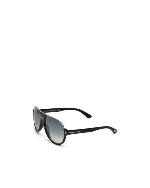 Tom Ford White Eyewear Pilot Frame Sunglasses for men