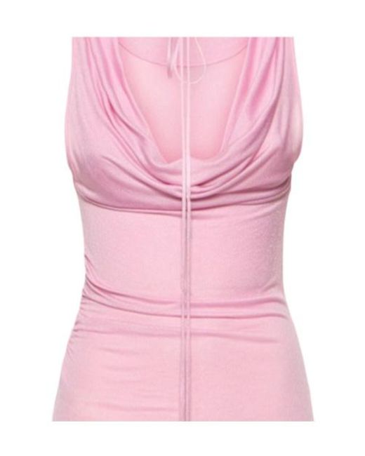 Blumarine Pink Jersey Sablé Top