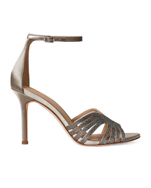 Ralph Lauren White Allie High-Heeled Sandals