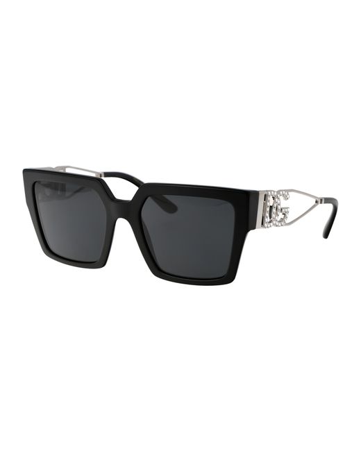 Dolce & Gabbana Black Eyewear Square Frame Sunglasses