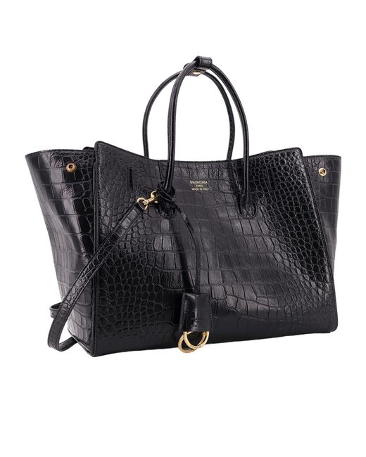 Balenciaga Black Hampton Carry All Small Tote Bag