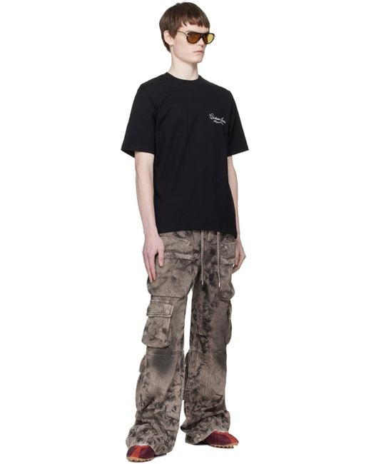 Amiri Gray Logo-Detail Cargo-Pocket Jeans for men