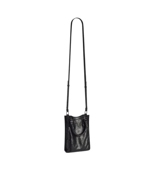 Balenciaga Black Le City Tote Phone Holder