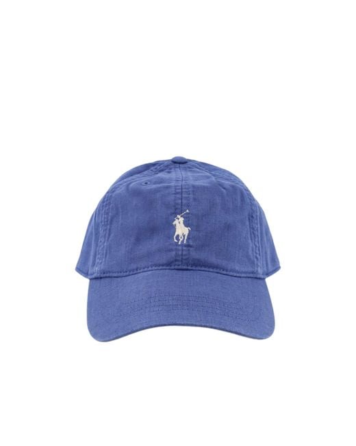 Polo Ralph Lauren Blue Logo Embroidered Baseball Cap for men
