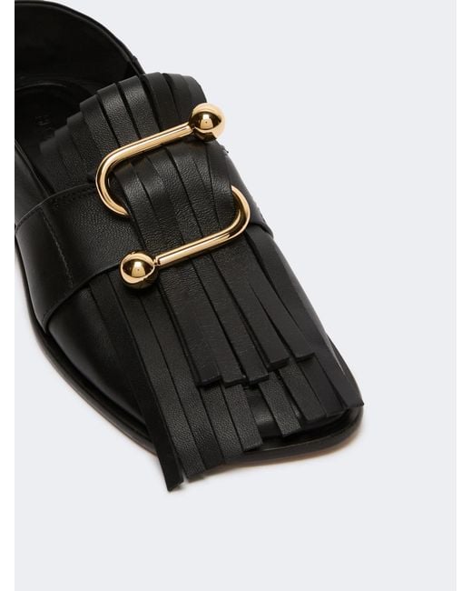 Sportmax Black Tassel Loafers