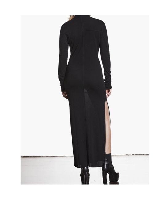 Thom Krom Black Draped Long Dress