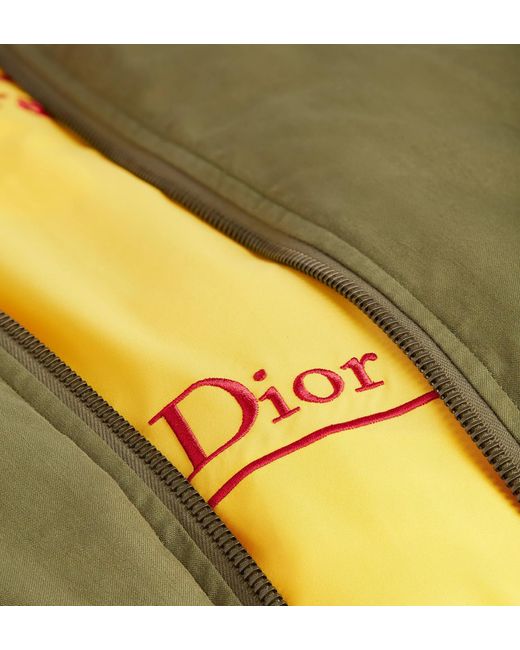 Dior Green Book Cover Reversible Bomber Jacket for men