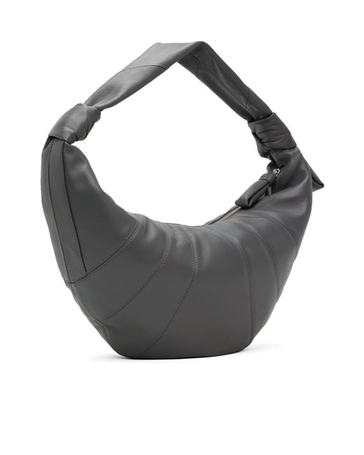 Lemaire Gray Fortune Croissant Shoulder Bag