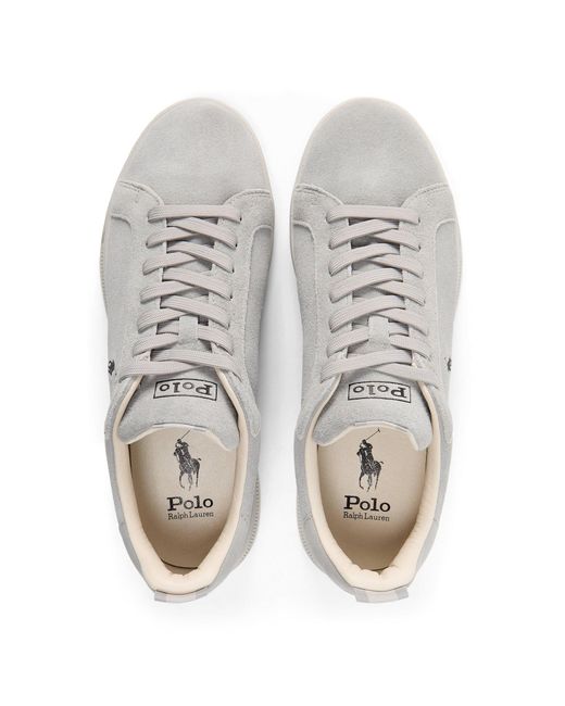 Polo Ralph Lauren Gray Minimalist Low-Top Casual Shoes for men