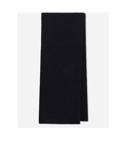 Dolce & Gabbana Black Dg Essentials Ribbed Knit Scarf for men