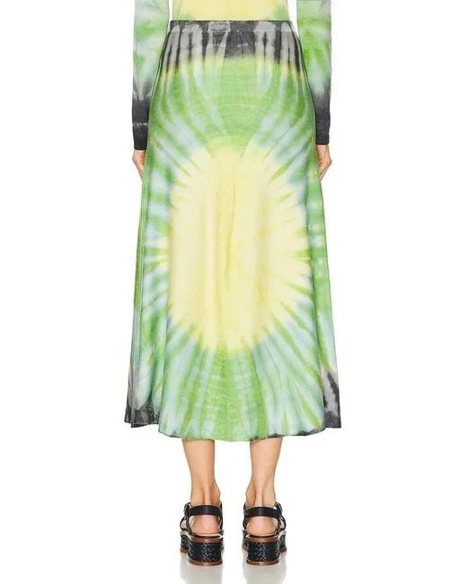 Gabriela Hearst Green Midi Skirt