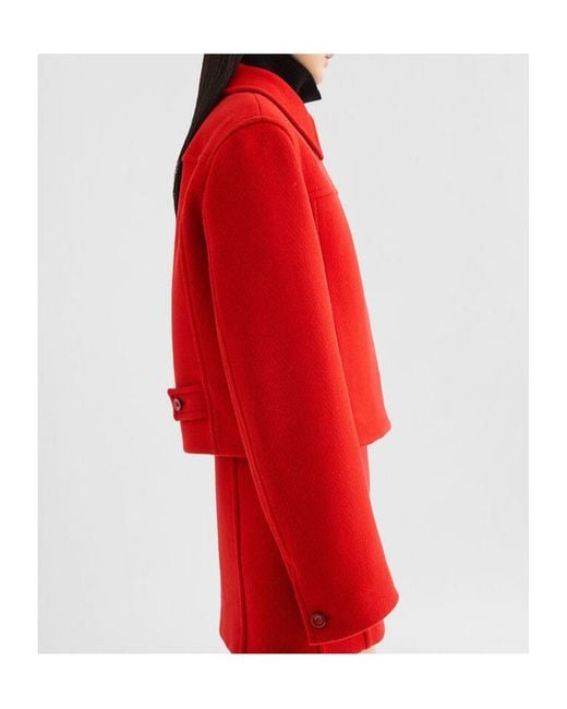 Jil Sander Red Wool Jacket