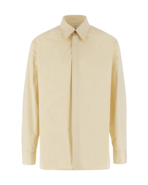 Jil Sander Natural Long Sleeved Shirt for men